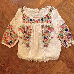 Anthropologie Vanessa Virginia Embroidered Top - 4